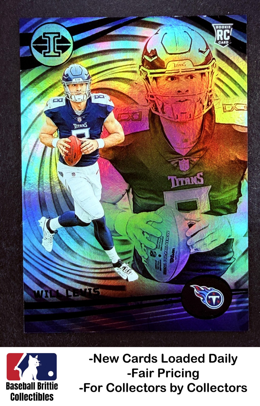 2023 Panini Illusions #95 Will Levis Foil RC Rookie Tennessee Titans