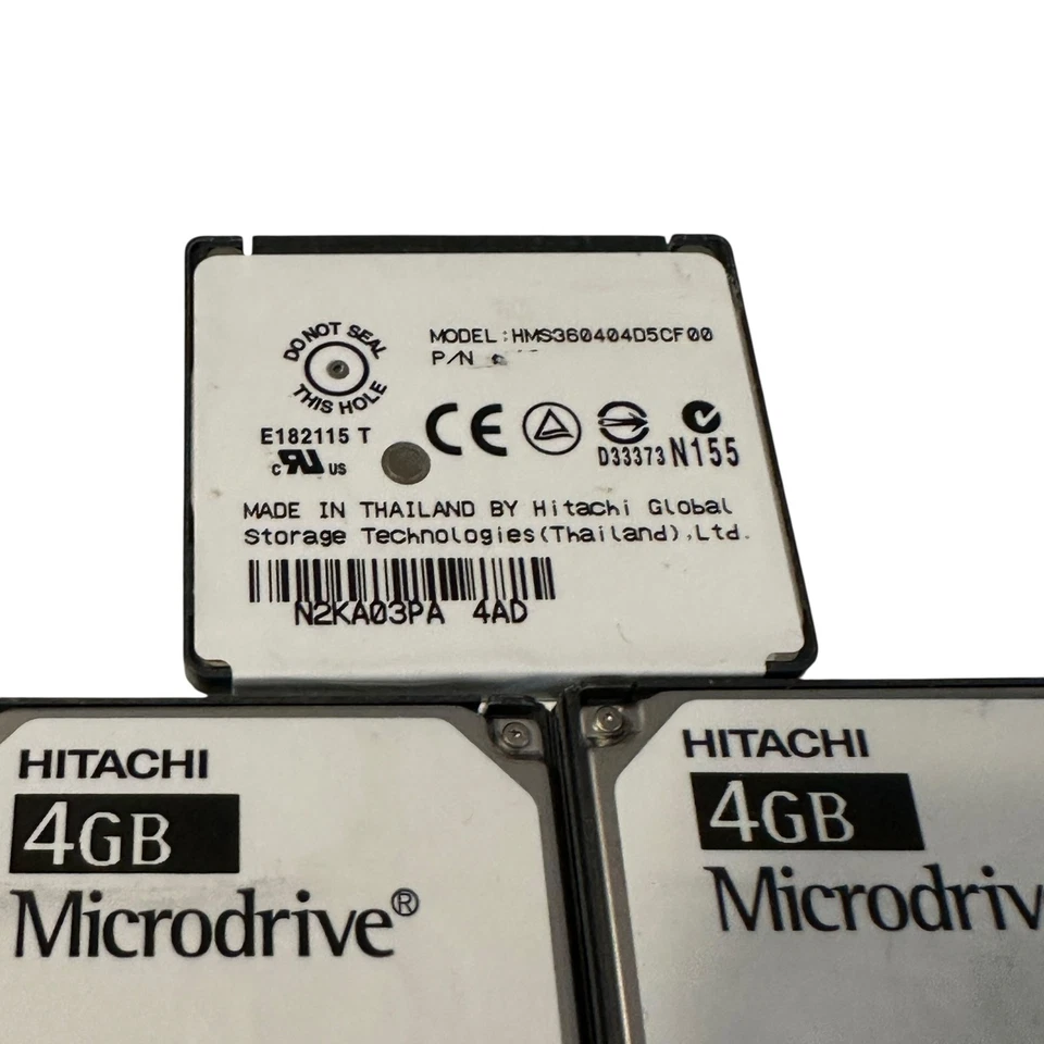 Lot of 3 Hitachi 4GB Microdrive Model HMS360404D5CF00 - Image 3 of 4