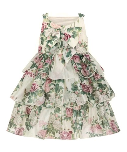 Monsoon Baby Organza Dress, Ivory/Multi Age 2-3 Years - Picture 2 of 5