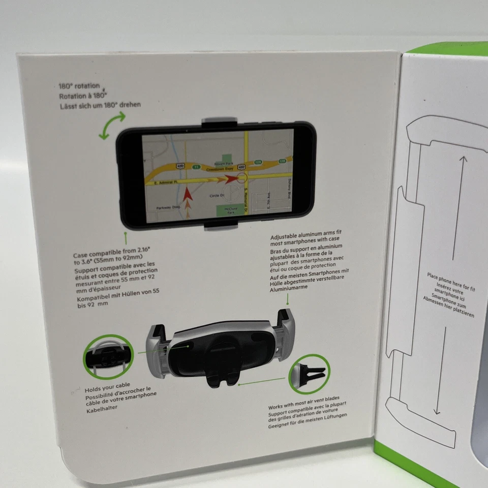 Belkin F7U017bt Car Vent Mount For Smartphones Up To 5.5 inches, Black And Silve - Image 4 of 4