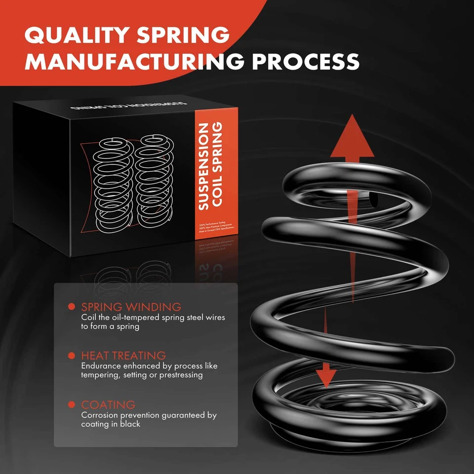 2x Front Left and Right Side Coil Spring for Dodge Journey 2011-2019 2.4L 3.6L - Image 2 of 4