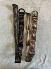 Set Of 2 Women  s Braided Belts