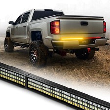 48 Led Strip Amber Tailgate Light Bar Reverse Brake Signal For Chevy Ford Truck