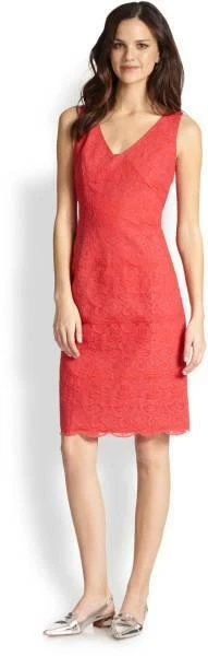 NWT Tory Burch Cameron Scalloped Hem Lace Sheath Dress 2
