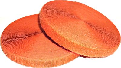 HQG, 20 MM, ORANGE ZUM AUFNÄHEN KLETTVERSCHLUSS, 10 METER SET, KOSTENLOSER VERSAND