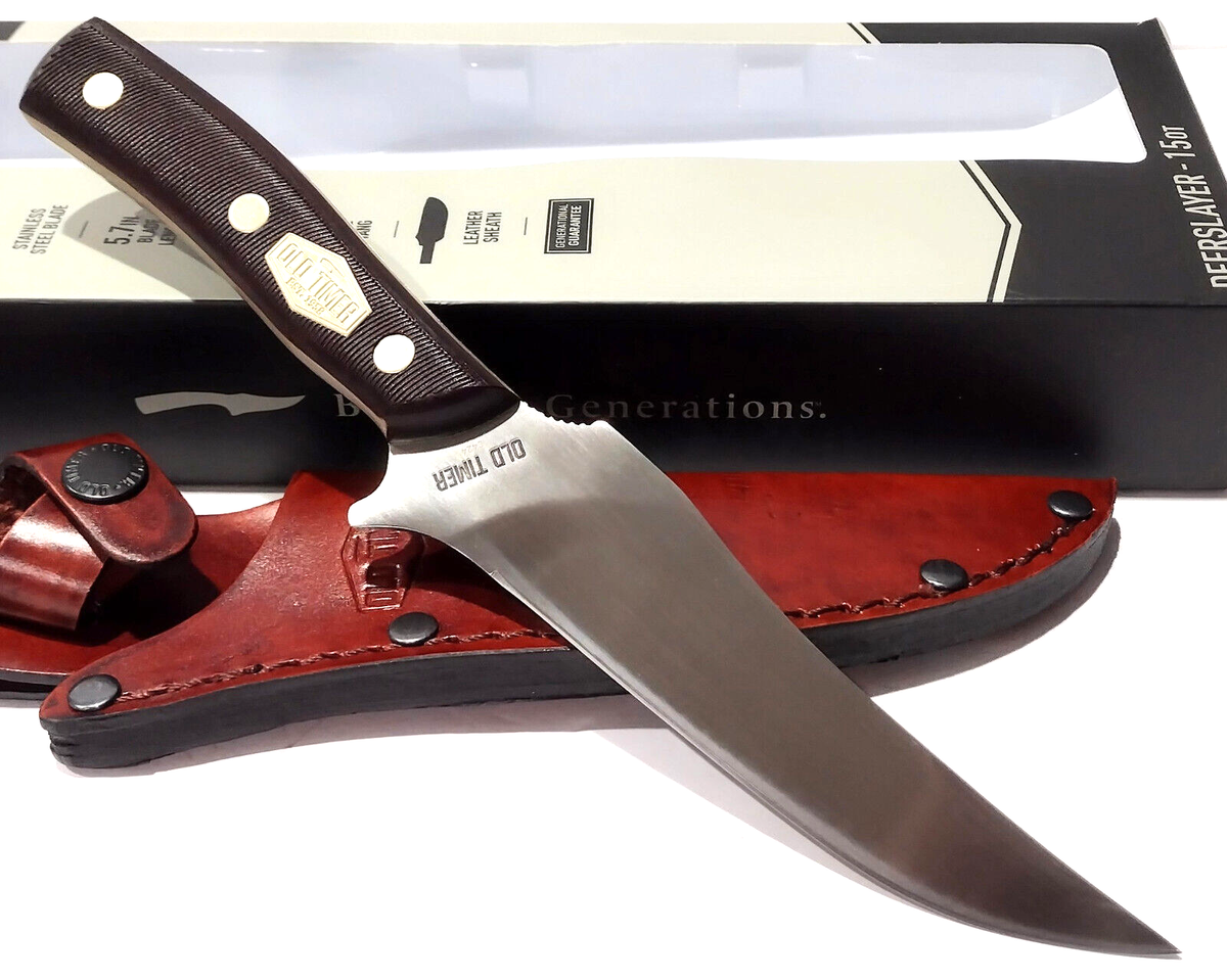 Schrade Old Timer DeerSlayer Sharpfinger Hunting Skinning Knife