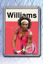 Serena Williams Artist Signed Tennis Art Card 2/10