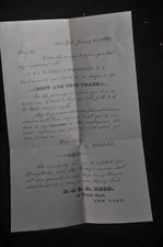 1881 F & L B Reed *Boot and Shoe Trade* Letterhead