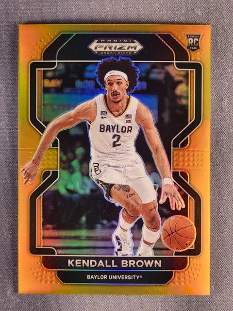 2022 Prizm Draft Picks #80 Kendall Brown Rookie RC True Gold Prizm /10 SSP Rare