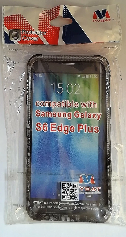 Funda Híbrida MYBAT (Diseño Gris/Negro) - Samsung Galaxy S6 Edge Plus Foto 2 de 2