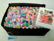 Ohuhu 320 color Double Tipped Alcohol Marker Set Brush  Fine Refillable Ink