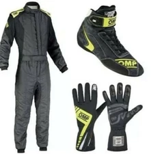 Embroidered Go Kart Race Suit Level 2 Approved with Shoes & Gloves