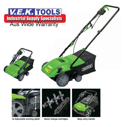 Draper Tools 2In1 Lawn Aerator Scarifier 1500WCARE MOWER VICTA,RYOBI