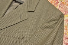 HOUNDSTOOTH VALENTINO uomo Italy men's JACKET, SPORT COAT gold-brown black  42