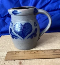 Vtg 1993 Rowe Pottery Works 4.5 inches Tall Pitcher - Pre-owned