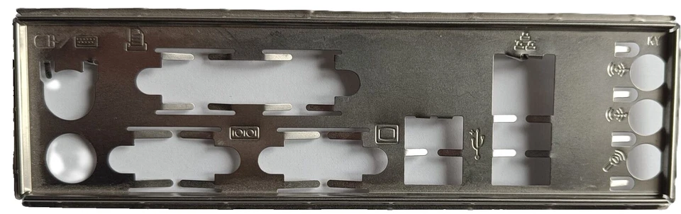 SCHEDA MADRE ASUS P5KPL-AM EPU - I/O REAR SHIELD BACKPLATE MASCHERINA I/O SCUDO - Immagine 2 di 4