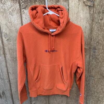 Orange Champion Reverse Weave Hoodie VTG Champion Reverse Weave