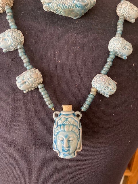 Dramatic Pair of Asian Porcelain Scent Bottle Necklaces/Film Collection View 2