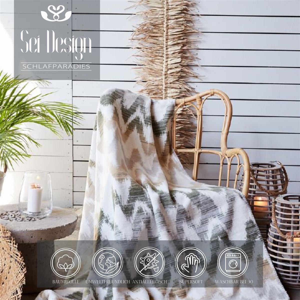 Plaid Kuscheldecke Baumwolldecke 150x200 Wohndecke Decke Glam | eBay