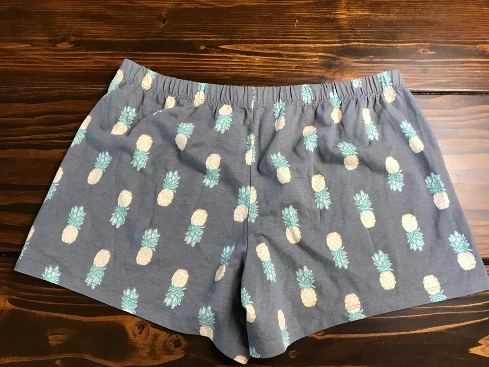 Pantalones cortos Sonoma, para mujer talla mediana, gris, piña, salón, íntimos Foto 2 de 4