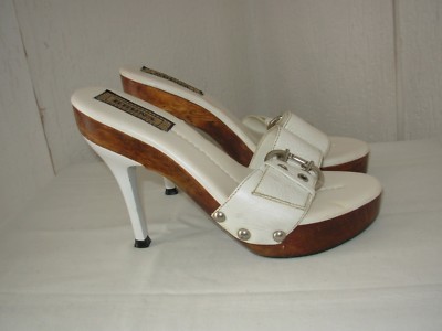 BRUNA Sandalen / Pantoletten / Clogs 5 US. (S.36) Leder weiß