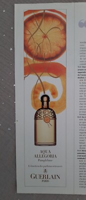 Perfume Paper Advertising. 2000 Guerlain Aqua Allegoria - Perfume Ad 