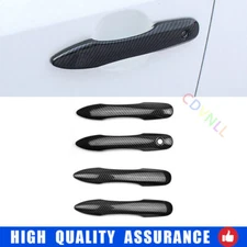 For Toyota Corolla 19-2023 Carbon Fiber Exterior Side Door Handle Frame Trim 4X