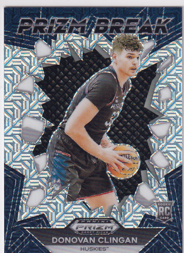 2024 Panini Prizm Draft Picks DONOVAN CLINGAN #8 Prizm Break Mojo /25 UConn RC