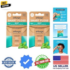 Smart Floss Mint for Teeth - Natural Expanding Dental Floss, Gentle on Tooth ...