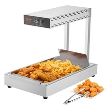VEVOR French Fry Food Warmer Electric Chip Warming Light Station Stainless Steel