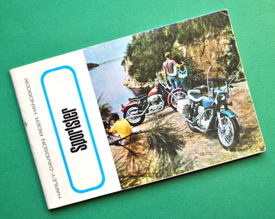 Antique Vintage 1968 Harley XLH XLCH Sportster Riders Handbook Owners Manual