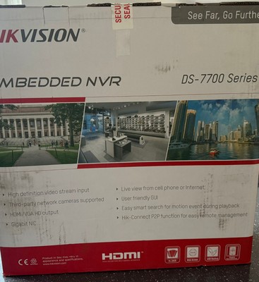 Hikvision DS-7732NI-K4/16P 32-Kanal 1.5U 16 PoE 4K NVR CCTV OHNE HDD GEBRAUCHT