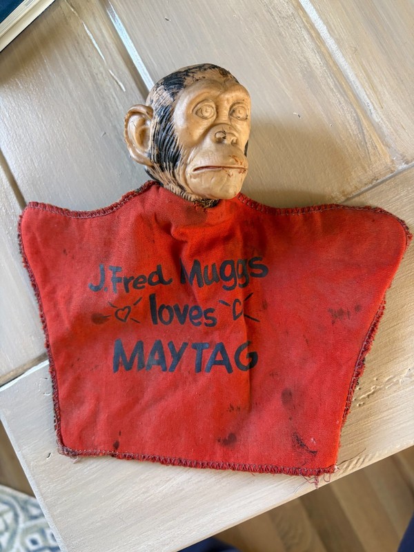 J Fred Muggs Hand puppet from the 1950's