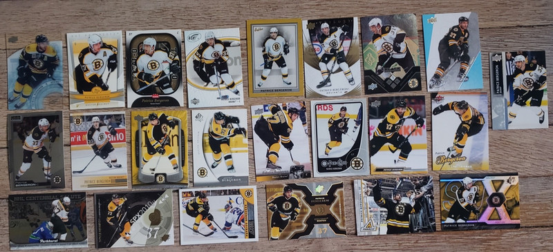 23 Different Patrice Bergeron Hockey Card Lot-Bruins-OPC Platinum, Bee Hive, SPX