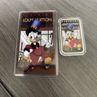 Scrooge McDuck Louis Vuitton Disney Shopping 1 oz Color .999 Fine Silver Art Bar