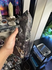 2+ Pound Rare Unicorn Stone Tower with Druzys