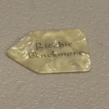 Ritchie Blackmore of Blackmore's Night Deep Purple Rainbow Guitar Pick 2011 Tour