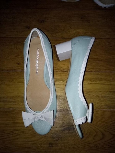 Women Carlo Pazolini Heels Blue Leather 36