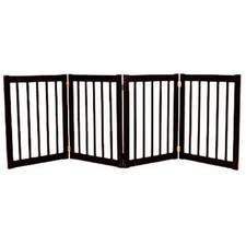 Dynamic Accents 42423 - 32 Inch 4 Panel Free Standing EZ Gate - Black