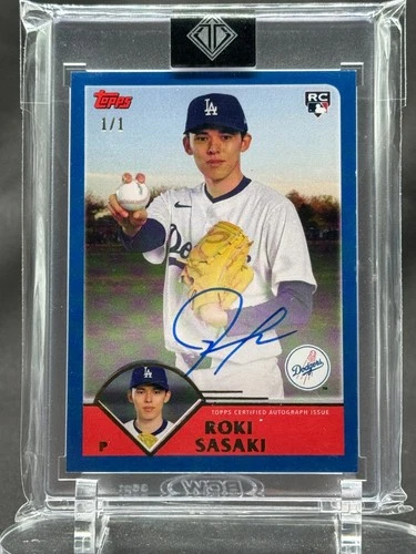 Roki Sasaki 2025 Topps Transcendent 1/1 Rookie Autograph
