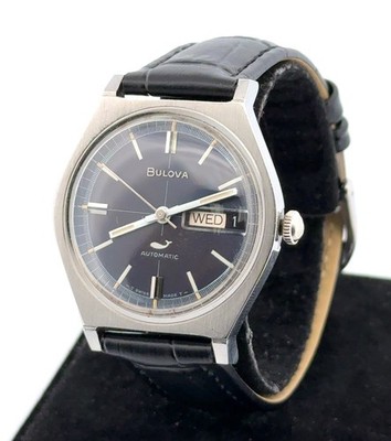 Fully Serviced 34mm Bulova Sea King Automatic Day/Date Swiss Made Wristwatch