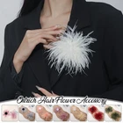 Fluffy Ostrich Feather Handmade Hair Jewelry Corsage Clothing Accessories DIY