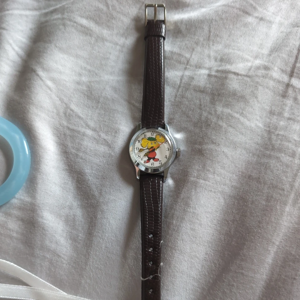 Reloj topo gigio vintage años 70 movimiento manual juguete marioneta temática repuestos o reparaciones Foto 4 de 4