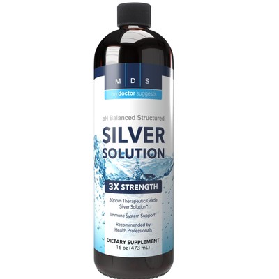 Alkaline Structured Silver Liquid Supplement 30ppm - Advanced Immune Support ...