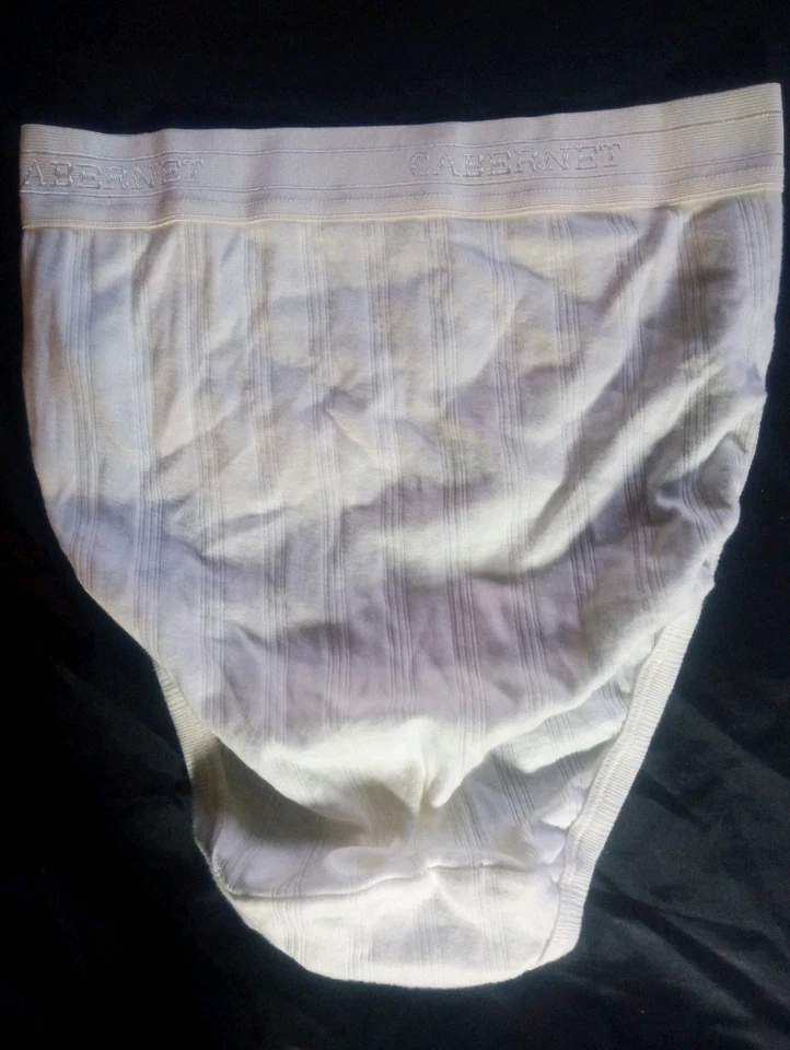 M/6 Cabernet Rio 签名带罗纹棉质法国高帮象牙色内裤  — 第 4/4 张图片