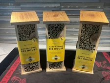 2018 Bambeco 11" Mason Tower Bee Houses - Outdoor Wooden Nursery For Bees 11 Pc