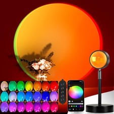 LED Sunset Lamp Projector,Multicolor Changing with USB Port,Sunset Light 180 ...