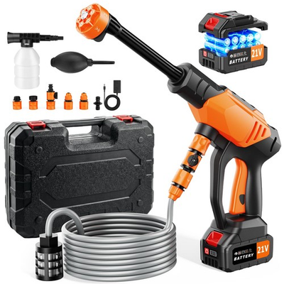 #ad Portable Cordless Pressure Washer Battery Powered Power Washer Car Wash Gun ... $117.55