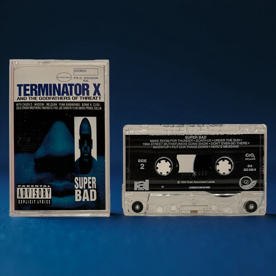 •TERMINATOR X AND THE GODFATHERS OF THREATT ~ SUPER BAD• ~1994 OG PRESSING~ (CAS - Image 3 of 4