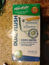 HydroRight Dual-Flush Conversion Kit Convert Any Toilet & Saves Water 
